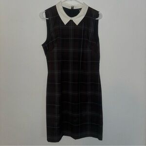 Tommy Hilfiger Women's retro Collar office Preppy Plaid Dress Size 12